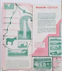 Vintage Visit Roadside Geyser  Utah Brochure