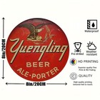 2d Flat  1tin Metal Signs  Yuengling Beer  Vintage Classic 8  Round Sign With A