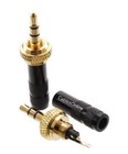 4-pack 3 5mm  1 8   Stereo Thread Locking Gold Male Connectors For Sennheiser