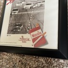 Vintage Winston Cigarettes X Nascar Print Framed Size 8x10 