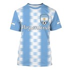 National Flag Soccer Jersey - Unisex Football Training Tee  Crewneck  Short Slee