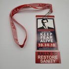 The Daily Show Rally To Restore Sanity Keep Fear Alive Badge 2010 Dc - Very Rare