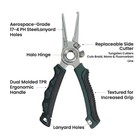 Kanama Stainless Steel 7 5 Inch Rust Saltwater  Fishing Pliers With Split Ring