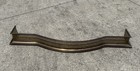 Antique Vintage Pieced Brass Serpentine Fireplace Fender Guard Rail 41 w