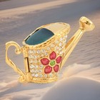 Estee Lauder  beautiful Watering Can  Solid Perfume Compact Swarovski -vintage