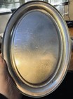 Vintage Canadian National Railway Cnr Silver Plate Oval Bread Tray Platter Sign