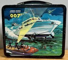 1966 Aladdin James Bond 007 Metal Lunchbox   Near Mint Condition Thermos