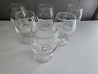 Set Of 6  Vintage Glass Mini Brandy Snifters Shot Glasses Bareware Retro 50s