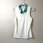 Tommy Bahama Golf Shirt Skort Set Size L Green White Sleeveless Floral Athletic