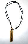 Tibetan Buddhist Sacred Om Mantra  Recycled Yak Bone Adjustable Pendant Necklace