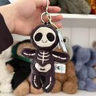 Jellycat Skeleton Bob Bag Charm With Dust Bag Spooky Halloween Plush Keychain