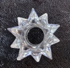 Vtg Crystal Star Christmas Light Reflector Covers Lot 10  Clear Atomic Starburst