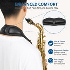 Cysfetena Saxophone Neck Padded Strap  Black-neck