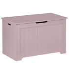 Wooden Chest Storage Trunk Wood Bedroom Large Box Blanket Books Shoes Toys Pink