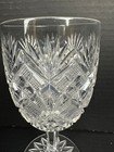 Antique American Brilliant Period Abp Straus Venetian Pattern Cut Wine Glass