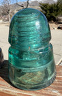 Lot Of 5  Antique Green Blue Purple Clear Glass Insulators Mclaughlin Hemmingway