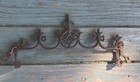 Antique Cast Iron 13 Inch Rustic Decor W  Ends