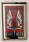 Rare Vintage Budweiser Beer Mirror Daytona Beach Bike Week Advertising Bar Sign