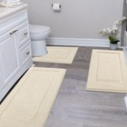 Shacos 3-pc Soft Fluffy Bath Mat   Runner Rug Set - Non-slip  Absorbent  Washabl