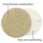 3  Hook And Loop Sanding Discs  150 Grit  Pack Of 100  Hurricane Storm