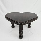 Vintage Heart Milking Stepstool Footstool Stool Plant Stand Primitive Bathroom 