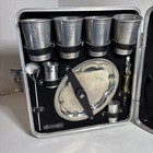 Vtg  Trav-l-bar Travel Portable Cocktail Kit Picnic Set Clean