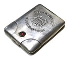 Antique Vintage 1914 Monogrammed Sterling Silvervesta Match Safe Case Holder Old