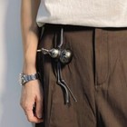 Hand Painted Gourd Pendant Chinese Style Keychain Bag Charm Lacquer Wood