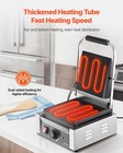 Vevor  9x9in Commercial Panini Press Grill Electric Sandwich Maker Griddle Plate