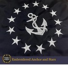 Us Yacht Ensign Boat Flag 12x18 Inch Nautical Embroidered Anchor Marine Ensign