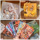 1600  Pcs Vintage Sticker Books For Scrapbook 60 Sheets Per Book  2in1 