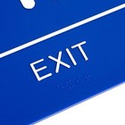 Usa Seller  Ada Exit Sign  W braille 