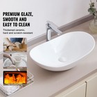 Uimoso Ceramic Vessel Sink 23 3x14 2  Bathroom Deepened Vanity Bowl Countertop