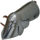 Medieval Leg Armor Set Polished Steel Greaves Adjustable Straps Cosplay Larp