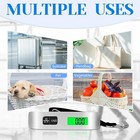 Backlit Hanging Luggage Scale 110lb 50kg Temp Function For Suitcase Weight Check