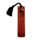 Vintage 70s Bookmark Sagittarius Zodiac Sign Red Gold Embossed 1974 Antioch Flaw