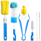 7pcs set Sponge Cleaning Tools Kit Brush Straw Nipple For Feeding Bottle Cup
