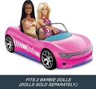 Hot Wheels Barbie Rc Toy Car  Remote-control Pink Convertible  Can Hold 2 Barbie