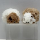 Guinea G-force Pigs Peruvian Real Alpaca Fur Plush Set Of 2 Handmade Soft Cuddly