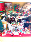 Doll House  Christmas 1930s Lot  Miniatures Kitchen Bedroom Plus  Lot
