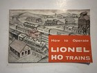 How To Operate Lionel Trains  And Accessories Booklet 1960  24fc 