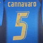 2006 Italy World Cup Fabio Cannavaro Signed Jersey Framed Beckett Bas