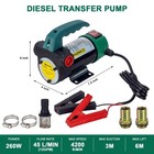 Aigmison 12v 260w Diesel Transfer Pump Electric Fuel Transfer Pump 45l min Oi   