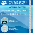 500lb Cotton Rope 3 16     5 Mm      50 Ft   100 Ft    Strong All-purpose Braided R   