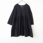 Hug O War X Ne Quittez Pas Cutwork Embroidered Tiered Tunic