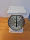 Vintage Rustic Farmhouse Kitchen Decor White Metal Food Scale   american Family   