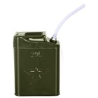 2pcs-5 Gallon Je-rry Can 20l Liter Gal Backup Steel Tank Fuel Gas Gasoline Green