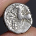 Ancient Celts Coin Gaul Silver Quinarius 80bc Sequani Tribe Gallic Celtic Horse