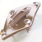  ludwig Wfl Gray Felt Diamond Ride Tom Shell bass Drum Rail Mount Chrome Vintage