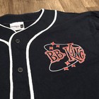 Vintage Bb King Jersey Mens Xl Navy Blue Badger Sports Rare Music Baseball Shirt